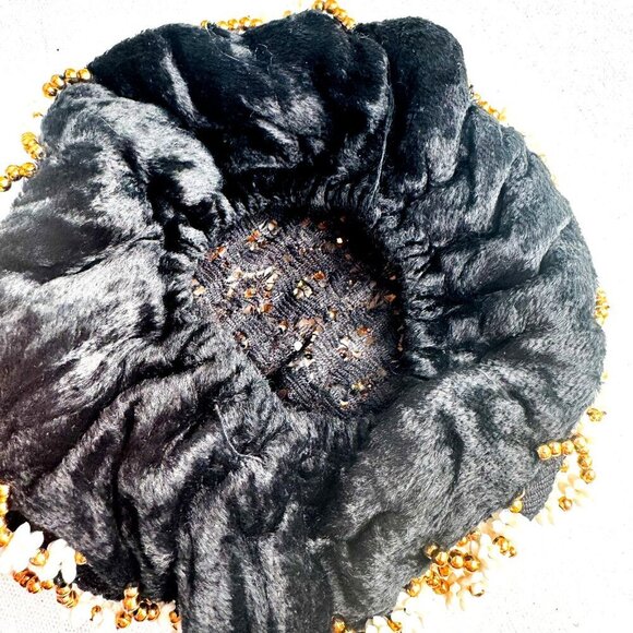 Vintage Beaded Floral Hairbun Cover Hair Accessory main image 8